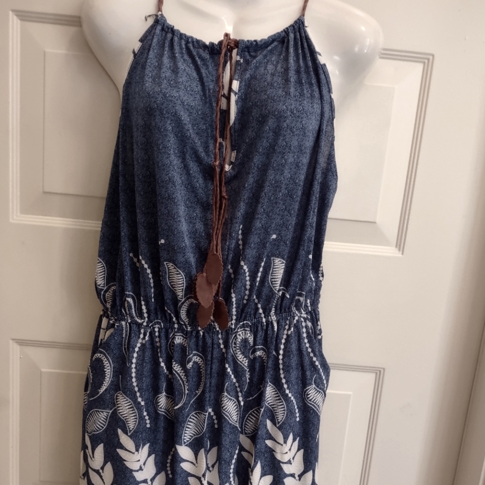 ROMPER in Blue, NWOT